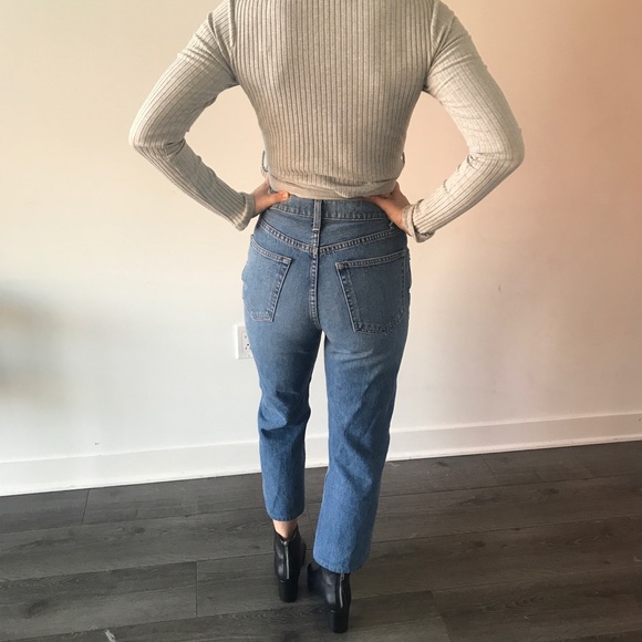 NWOT Reformation Cynthia HighRelaxed Jeans Pintuck - Picture 6 of 6